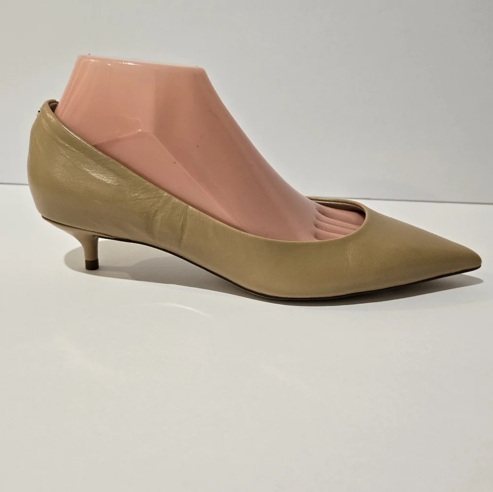 Sam Edelman Women's Franci Pointed Toe Lux Tan Kitten Shoes 8 - Picture 7 of 10